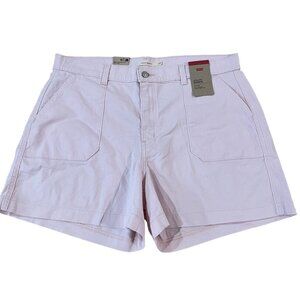 Levi's Utility Shorts Women's Size 33 Waist Light Pink Flat Front Golf Casual